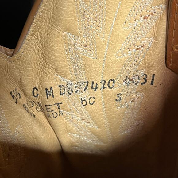 Boulet womens cowboy boots western country rodeo 5.5 - Picture 8 of 13